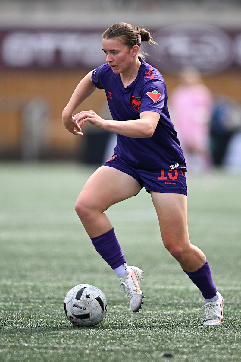 Kahli Johnson in action during a match